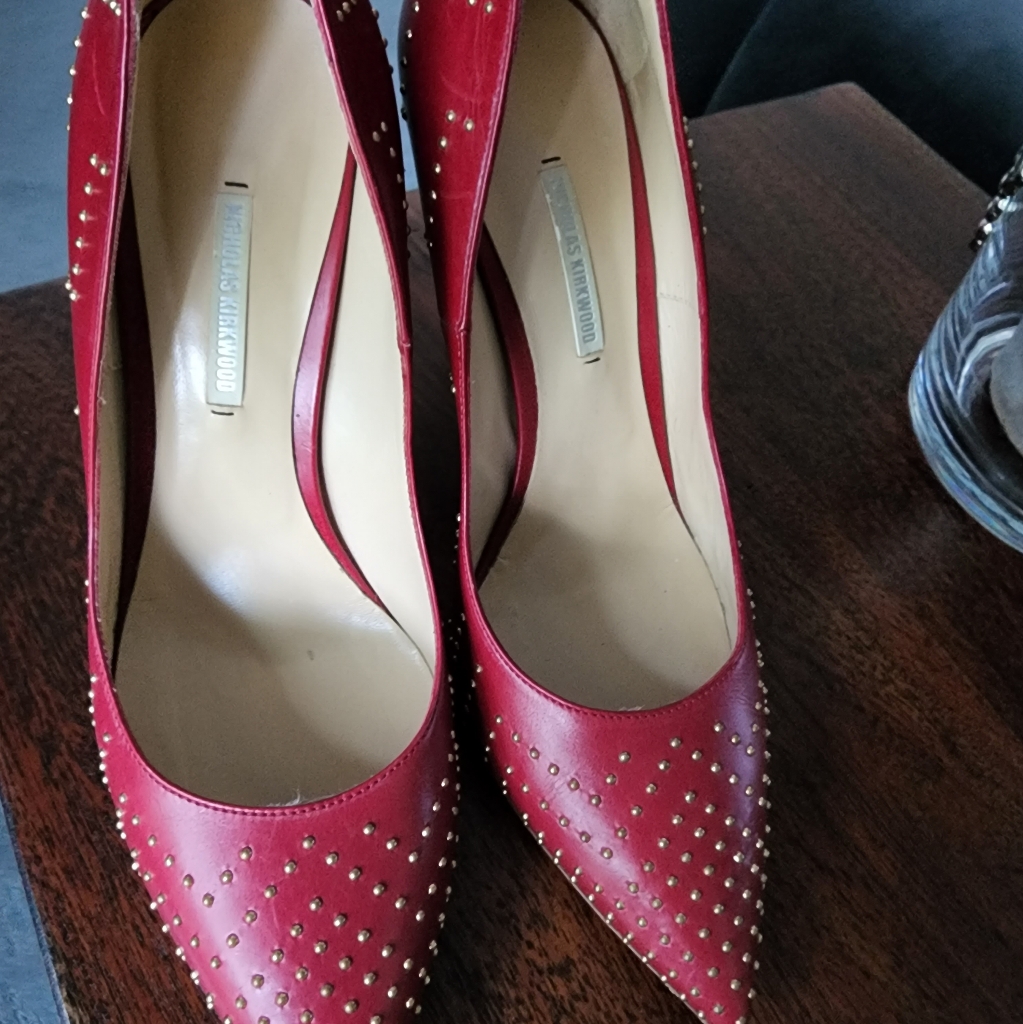 Nicholas Kirkwood Studded Leather Pumps.